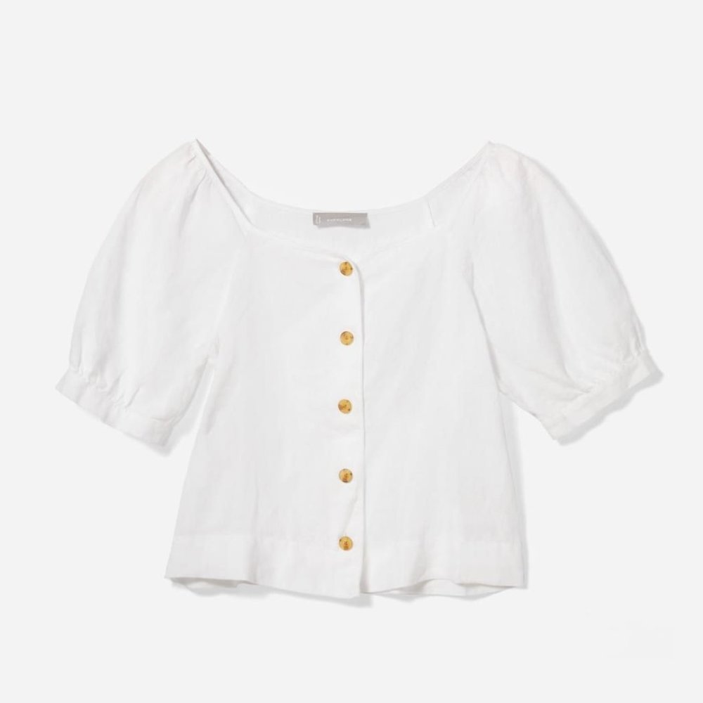 Everlane White Linen Shirt